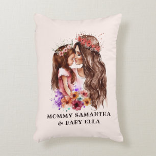 Cojín Decorativo Acuarela Mamá e Hija (5)