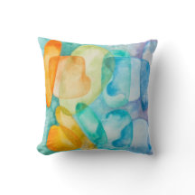Acuarela/ Moderno/ Patrón/ Impresión/ Almohada/ Di