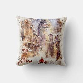 Cojín Decorativo Acuarela Monogramada Texturada Pillow