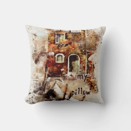 Cojín Decorativo Acuarela Monogramada Texturada Pillow