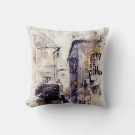 Cojín Decorativo Acuarela Monogramada Texturada Pillow