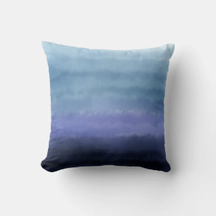 Cojín Decorativo Acuarela morada azul moderna