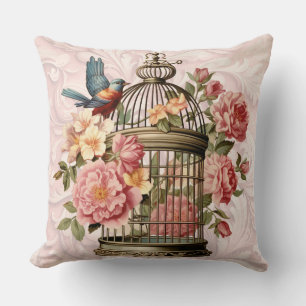 Cojín Decorativo Acuarela Romántica Vintage Floral