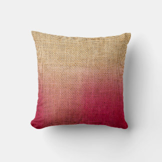 Cojín Decorativo Acuarela rosa rosada de color ocre ruidoso de Bura