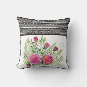 Cojín Decorativo Acuarela, rosas