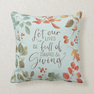 Cojín Decorativo Acuarela Rusa Foliage Country Fall Gracias