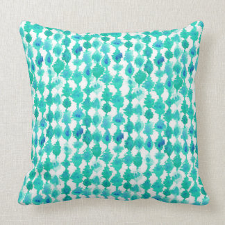 Cojín Decorativo Acuarela Verde azulada de color turquesa