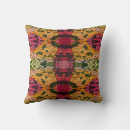 Cojín Decorativo Acuarela Y Tinta Abstrante Expressionismo Arte