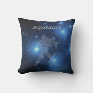 Cojín Decorativo Acuario de la muestra del zodiaco