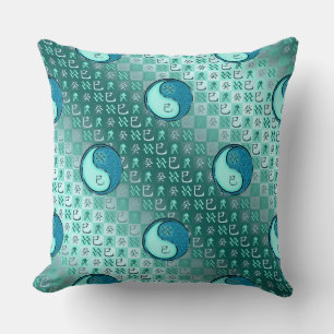 Cojín Decorativo Acuario & Serpiente de Agua
