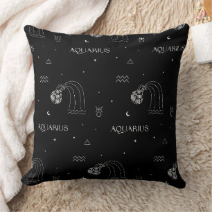 Cojín Decorativo Acuario Zodíaco - Portador de Agua Celestial (1)