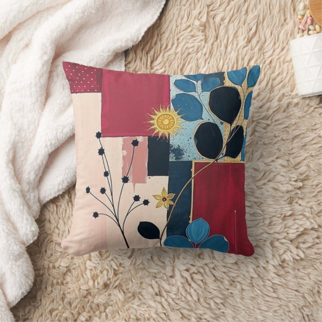 Cojín decorativo acuático floral - Bo elegante mod (Manta)