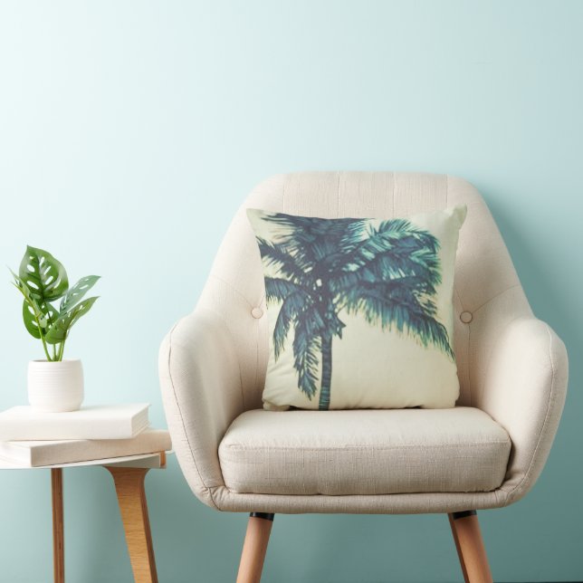 Cojín decorativo acuático Tropical Palm Beach (Silla)