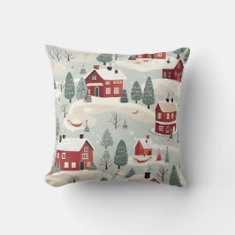 Cojín Decorativo AD 002 - patrón digital de Navidad