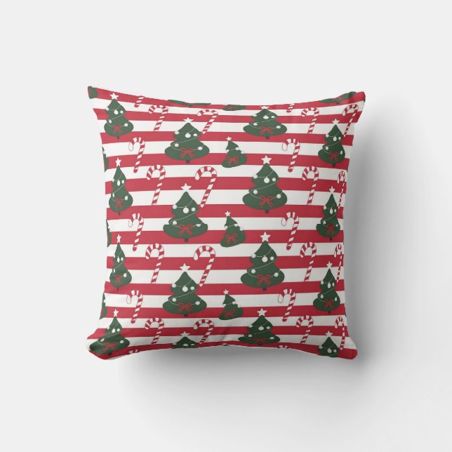Cojín Decorativo AD 003 - Patrón digital de Navidades (Anverso)