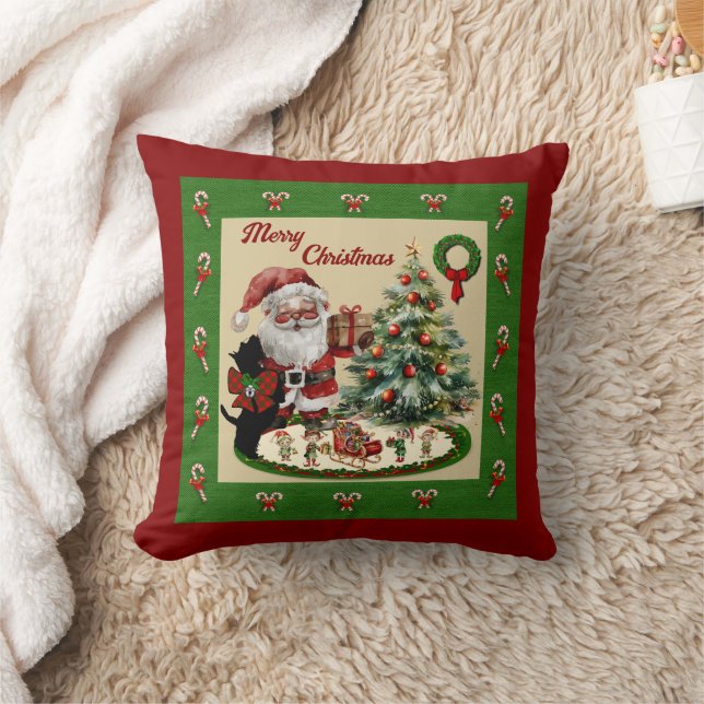 Cojín Decorativo Adair Scottie y Santa (Manta)