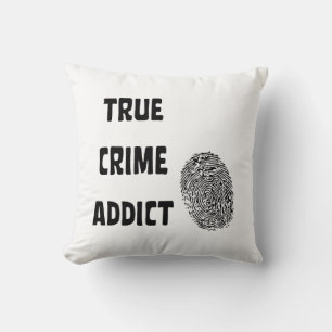 Cojín Decorativo Adicto al crimen verdadero