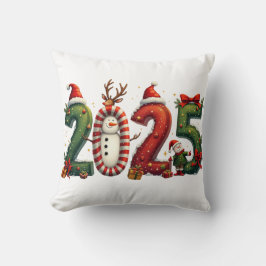 Cojín Decorativo Adiós 2024 Hola 2025 Feliz Navidad