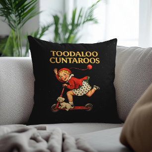 Cojín Decorativo Adiós Cuntaroos Humor Divertido Sarcástico Retro