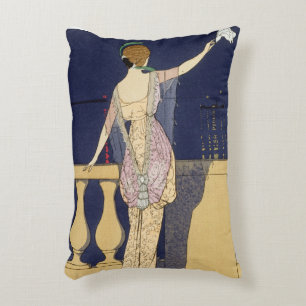 Cojín Decorativo Adiós en la noche, diseño para un vestido de noc