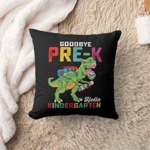 Cojín Decorativo Adiós Pre K Hola Kindergarten T Rex School