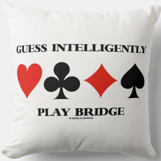 Cojín Decorativo Adivina Jugar Inteligentemente Puente Cuatro Traje
