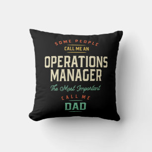 Cojín Decorativo Administrador de operaciones y padre