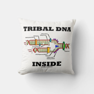 Cojín Decorativo ADN tribal dentro de la replicación del ADN Bioant