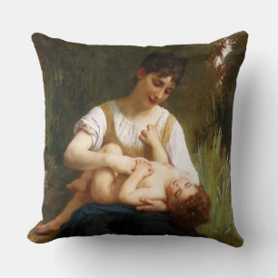 Cojín Decorativo Adolphus Niño y Adolescente por William Bouguereau