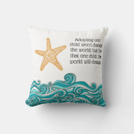 Cojín Decorativo Adopción de historias de Starfish - Cuidado de los