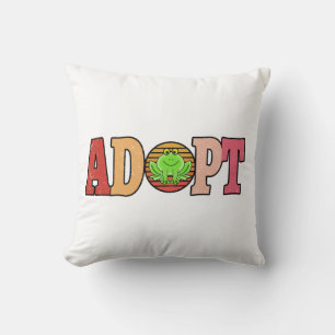 Cojín Decorativo Adoptar ranas Mejor regalo de rana para los aman