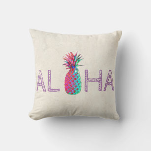 Cojín Decorativo Adorable Aloha Hawaiian Pineapple