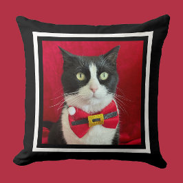 Cojín Decorativo Adorable Christmas Tuxedo Cat