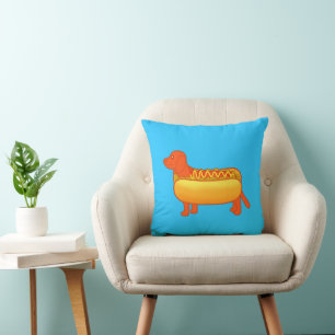 Cojín Decorativo Adorable Dachshund Hot Dog