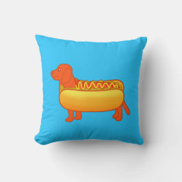 Cojín Decorativo Adorable Dachshund Hot Dog