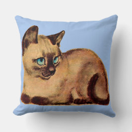 Cojín Decorativo adorable gatito siamés