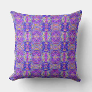 Cojín Decorativo Adorable patrón de cachemira violeta