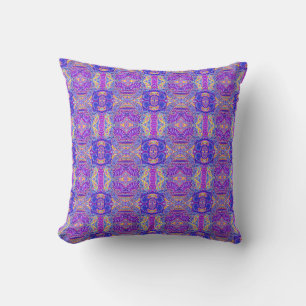 Cojín Decorativo Adorable patrón de cachemira violeta