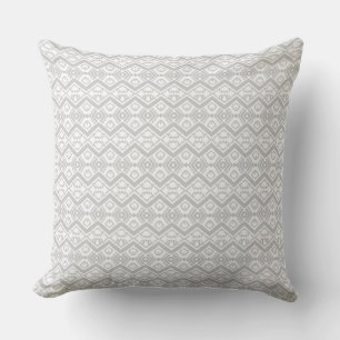 Cojín Decorativo Adorable patrón de zigzag gris