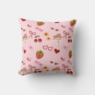 Cojín Decorativo Adorable patrón sin fisuras del Día de San Valentí