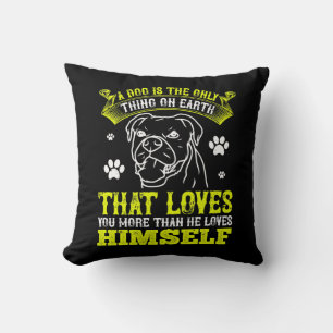 Cojín Decorativo Adorable perrita amante de Pit Bull mamá Pitbull n