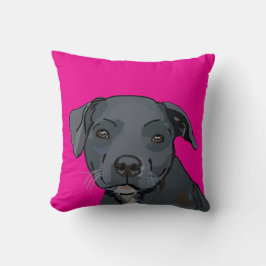 Cojín Decorativo Adorable personal azul (rosa)