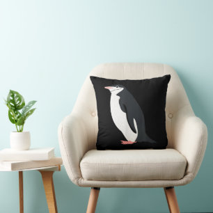 Cojín Decorativo Adorable Pingüino con Cinturón Divertido Amor por