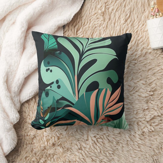 Cojín Decorativo adorable pintura bohemia deja perezoso (Manta)