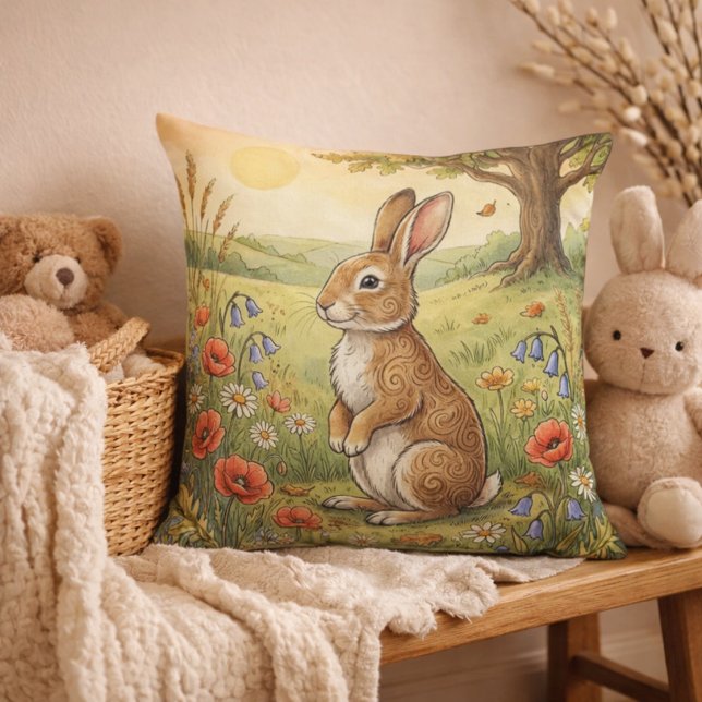Cojín Decorativo Adorable Rabbit Forest Animals  (Subido por el creador)