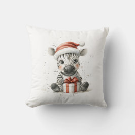Cojín Decorativo Adorables Navidades animales serie Cebra Infantil
