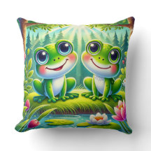 Adorables ranas Personalizados sentadas en un esta