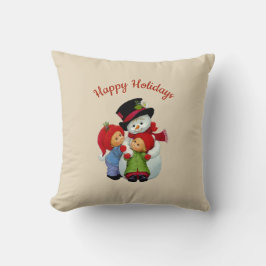 Cojín Decorativo Adorables Tots de Navidad con la Sra. Muñeco de Ni