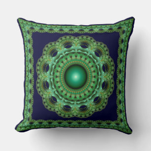 Cojín Decorativo Adornado fractal hechizante