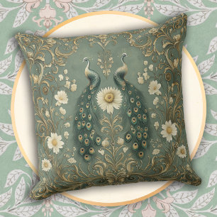Cojín Decorativo Adorno caprichoso de pavo real